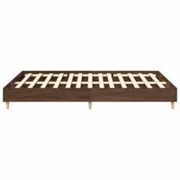 Bedframe zonder matras 150x200 cm spaanplaat bruin eiken - thumbnail