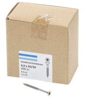 Hoenderdaal Spaanplaatschroef Rvs-A2 Pk Torx TX20 4.0X50/30 | 200 stuks - 0206.30.25901 - thumbnail