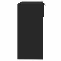 Wandtafel 90x36x75 cm bewerkt hout zwart - thumbnail