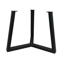 Stalen salononderstel zwart rond ø 62 cm en hoogte 45,5 cm (5 x 3 cm) - thumbnail