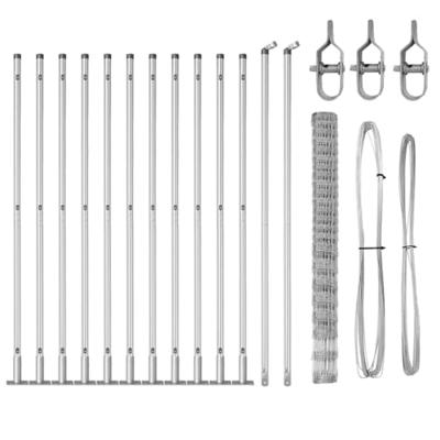 Weidehekwerk Zilver 25 x 1.6 m Gegalvaniseerd staal
