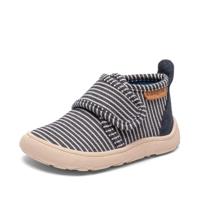 Blotevoetenschoenen voor kinderen BAREFOOT BASIC BISGAARD marineblauw, gestreept - thumbnail