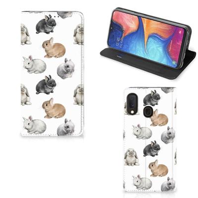 Smartphone hoesje voor Samsung Galaxy A20e Konijntjes