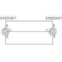 SpeaKa Professional SP-7870648 Jackplug Audio Adapter [1x Jackplug female 3,5 mm - 1x Jackplug female 3,5 mm] Zwart - thumbnail