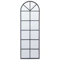 Beliani - BROUAGE - Wandspiegel - Zwart - IJzer - thumbnail