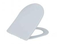 Toiletzitting met Deksel Wiesbaden Vesta Shade Slim met Soft Close Mat Wit - thumbnail