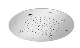 Hoofddouche Hotbath Mate Inbouw 2 Standen Rond 38 cm Geborsteld Nikkel - thumbnail