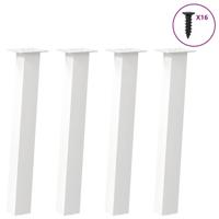 Console tafelpoten 4 st 72 cm staal wit - thumbnail