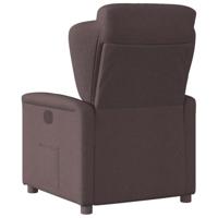 Fauteuil verstelbaar stof donkerbruin - thumbnail