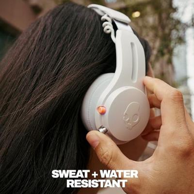 Skullcandy Icon ANC On-Ear Actieve Noise Cancelling Draadloze Bluetooth Hoofdtelefoon, 60 uur Batterij, Microfoon, Werkt met iPhone Android - Bone