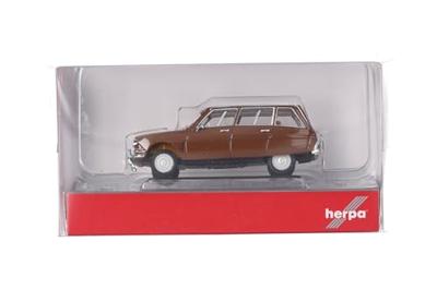 Herpa 038959 H0 Auto Citroën AMI 6 break, bruin/dak wit Herpa 038959 H0 Auto Citroën AMI 6 break, bruin/dak wit