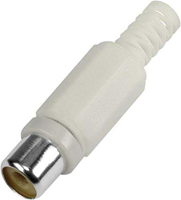 BKL Electronic 1108014 Cinch-connector Bus, recht Aantal polen: 2 Wit 1 stuk(s)