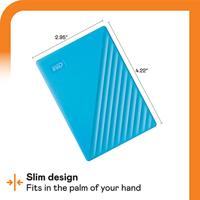 WD My Passport 4TB Externe HDD - Blauw - thumbnail