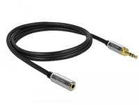 DeLOCK Stereo Jack 3,5 mm 3-Pin male > female verlengkabel - thumbnail