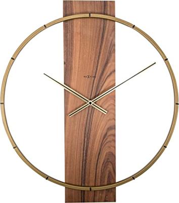 Wandklok - 50,8 x 58,2 x 4,3 cm - Hout/Staal Wandklok - 50,8 x 58,2 x 4,3 cm - Hout/Staal