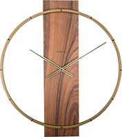 Wandklok - 50,8 x 58,2 x 4,3 cm - Hout/Staal - thumbnail