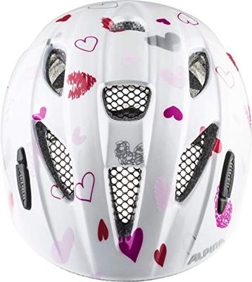 Olympic Sportswear Alpina sports kinderhelm ximo white hearts 45-49 glans - thumbnail