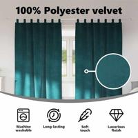 VidaXL Verduisterende gordijnen 2 pcs donkergroen 140 x 245 cm fluweel - thumbnail