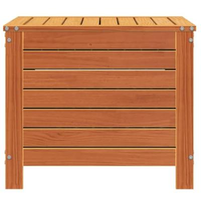 Tuinvoetenbank 62x63,5x53,5 cm massief grenenhout wasbruin