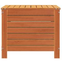 Tuinvoetenbank 62x63,5x53,5 cm massief grenenhout wasbruin - thumbnail