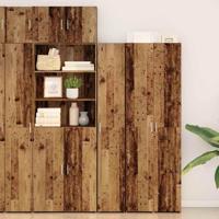 Hoge kast 2 pcs Oudhout 30 x 42,5 x 185 cm - thumbnail