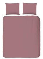 HIP Dekbedovertrek "uni dessin" - Roze - (140x200/220 cm) - Katoen Satijn - thumbnail