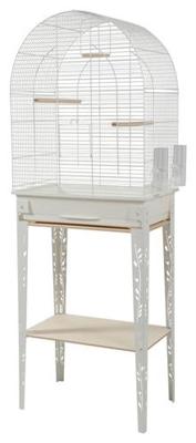 ZOLUX VOGELKOOI PATIO MET STANDAARD WIT 53X33X144 CM ZOLUX VOGELKOOI PATIO MET STANDAARD WIT 53X33X144 CM