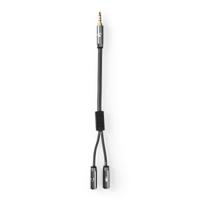 Nedis Stereo 3,5 mm mini-jack splitterkabel male naar 2x female - thumbnail