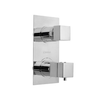 Douchekraan Inbouw Sapho Latus Thermostatisch Afbouwdeel 2-weg Chroom Sapho Douchekraan Inbouw Sapho Latus Thermostatisch Afbouwdeel 2-weg Chroom Sapho