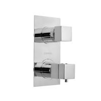 Douchekraan Inbouw Sapho Latus Thermostatisch Afbouwdeel 2-weg Chroom Sapho - thumbnail