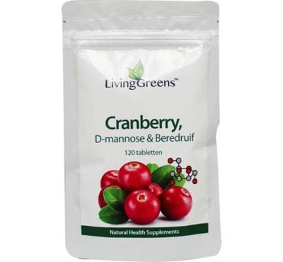 Livinggreens Cranberry met D-Mannose 120 Tabletten