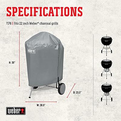 Weber barbecuehoes voor houtskoolbarbecues 57 cm - thumbnail