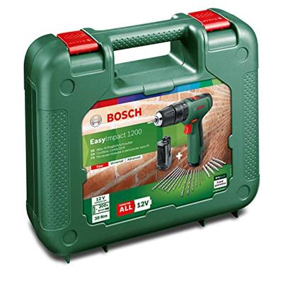 Bosch Groen EasyImpact 1200 | Accu Klopboorschroevendraaier | 2 standen | 12V | 2x 1,5 Ah accu + oplader | In transportkoffer - 06039D3105 - thumbnail