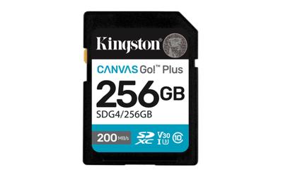 Micro SD geheugenkaart met adapter Kingston SDG4/256GB 256 GB - thumbnail