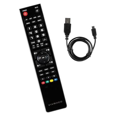 Vivanco UR 40 USB afstandsbediening Zwart, Zilver, 37600