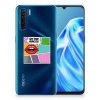 OPPO A91 | Sillicone Back Cover | Popart Princess - thumbnail