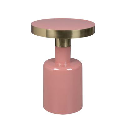 Zuiver Ronde Bijzettafel 'Glam' 36cm, kleur Roze Zuiver Ronde Bijzettafel 'Glam' 36cm, kleur Roze