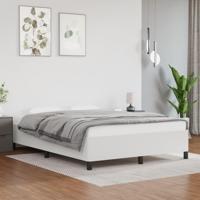 Bedframe kunstleer wit 140x190 cm - thumbnail