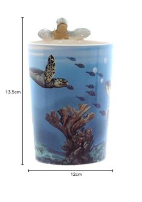 Schildpad - Gevormd Handvat Keramiek Mok