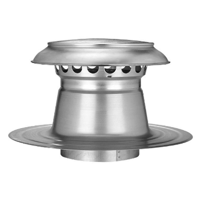 Platdak Ontluchting Dubbelwandig Met Aluminium Kap Ø 200mm