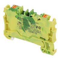 WAGO 2204-1207 Aardingsklem 6.20 mm Push-In-klem Groen, Geel 50 stuk(s) - thumbnail