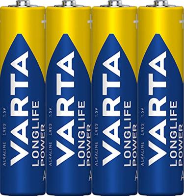 Varta Longlife LR03 AAA batterij (potlood) Alkaline 1200 mAh 1.5 V 4 stuk(s) Varta Longlife LR03 AAA batterij (potlood) Alkaline 1200 mAh 1.5 V 4 stuk(s)