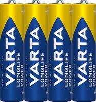Varta Longlife LR03 AAA batterij (potlood) Alkaline 1200 mAh 1.5 V 4 stuk(s) - thumbnail