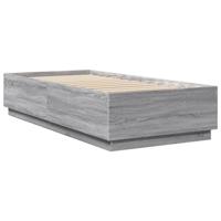 Bedframe bewerkt hout grijs sonoma eikenkleurig 90x200 cm - thumbnail