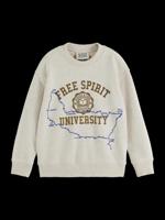 Regular-Fit Logo Carrier Crew Medium Grey - thumbnail