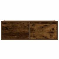 Tv-meubel LED-verlichting 75x35,5x25 cm gerookt eikenkleurig - thumbnail