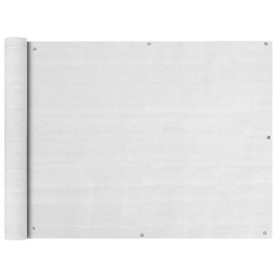 VidaXL Balkonscherm hdpe 90x400 cm wit