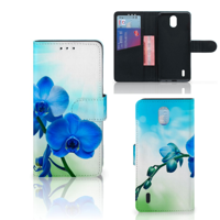 Nokia 1.3 Hoesje Orchidee Blauw - Cadeau voor je Moeder - thumbnail