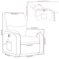 Sta-op-massagestoel elektrisch kunstleer wijnrood - thumbnail