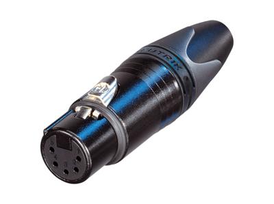 Neutrik NC5FXX-B Female XLR kabeldeel 5p zwart